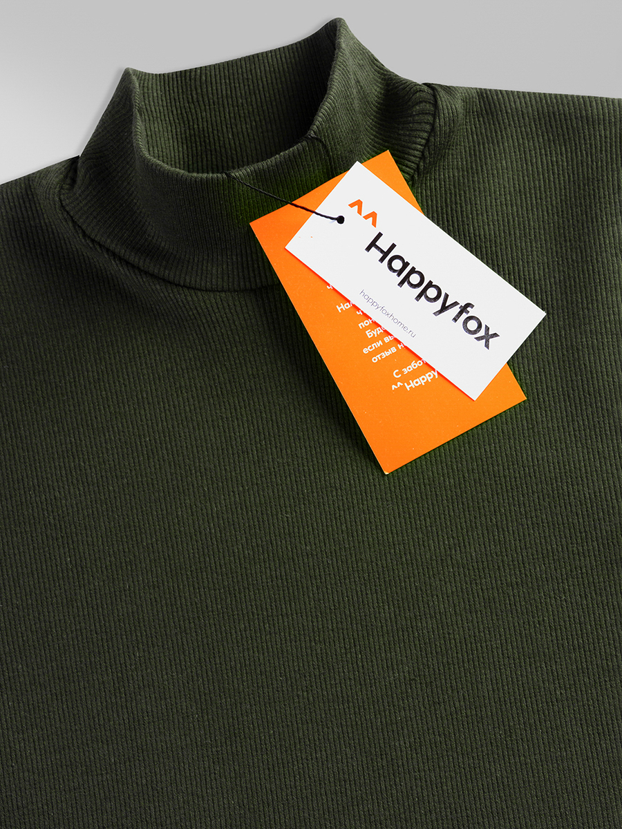 Водолазка HappyFox HF5504хаки - фото 6