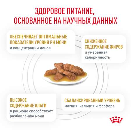 Корм для кошек ROYAL CANIN Urinary s/o moderate calorie от мочекаменной болезни 85г