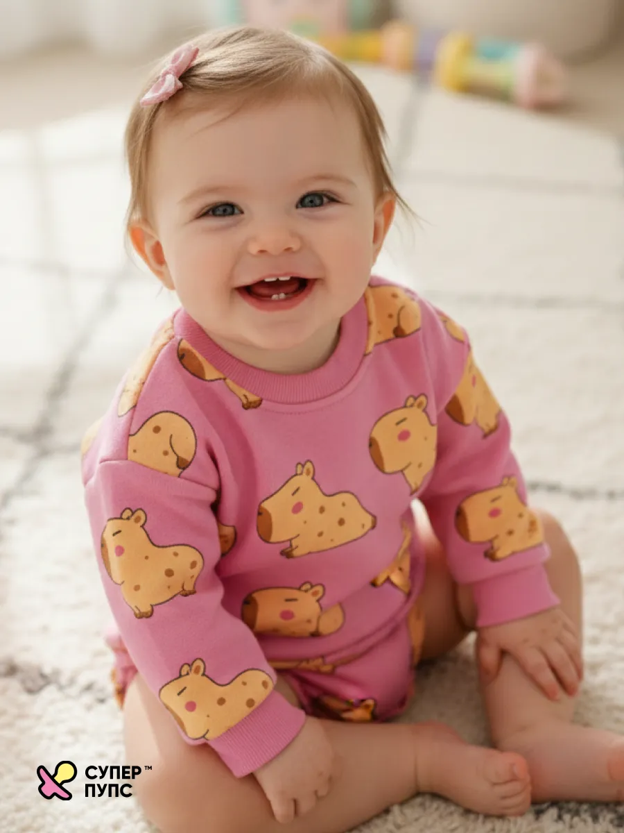 Боди Супер Пупс ромпер/многокапибар - фото 12