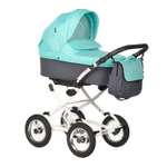 Коляска люлька Indigo Blues Classic 07 мятный