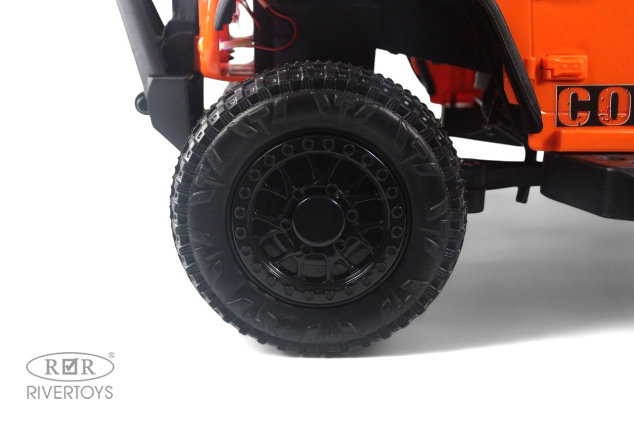Электромобиль RIVERTOYS G009GG-ORANGE С пультом ДУ - фото 6