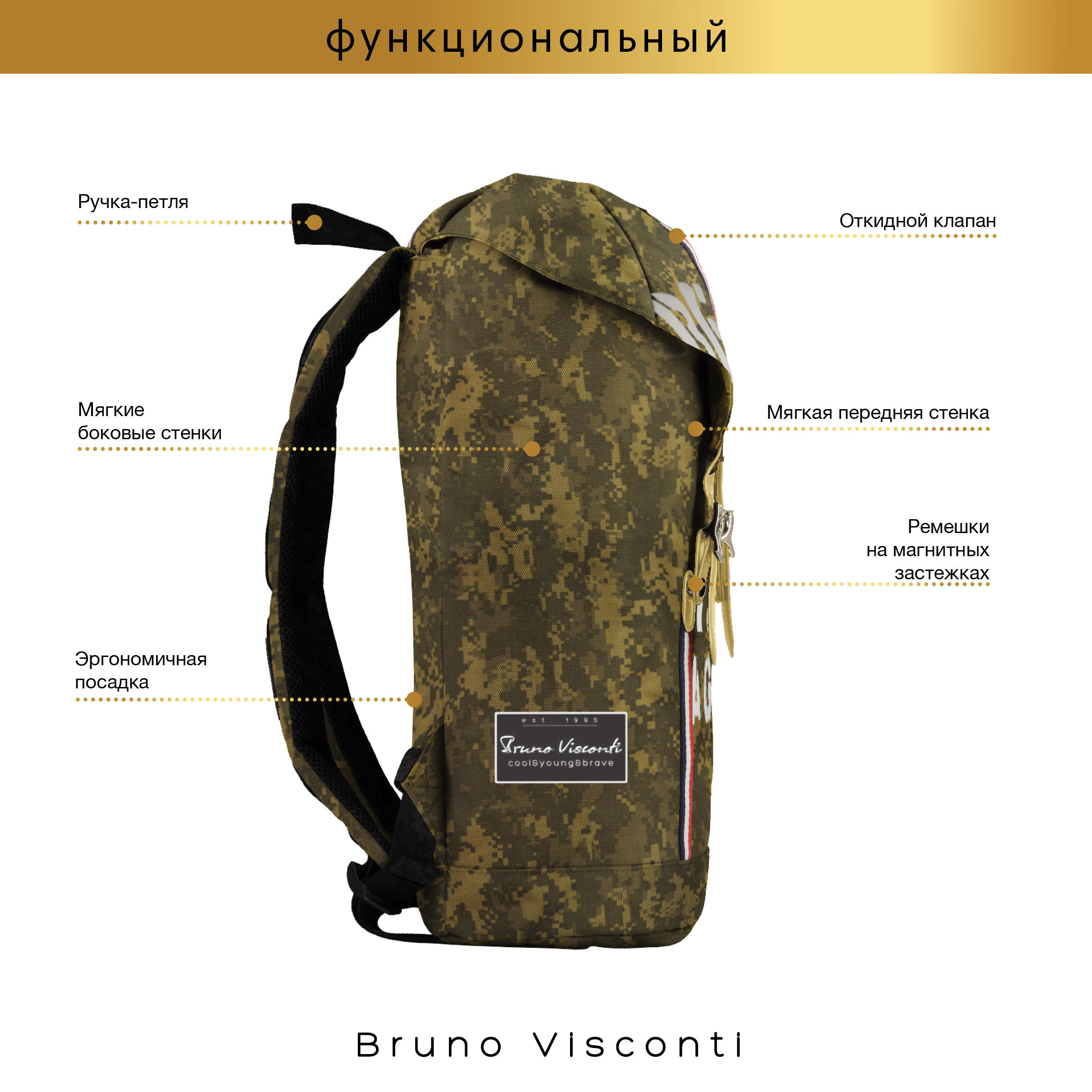 Рюкзак Bruno Visconti - фото 11