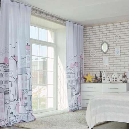 Комплект штор Этель Sweet home rose