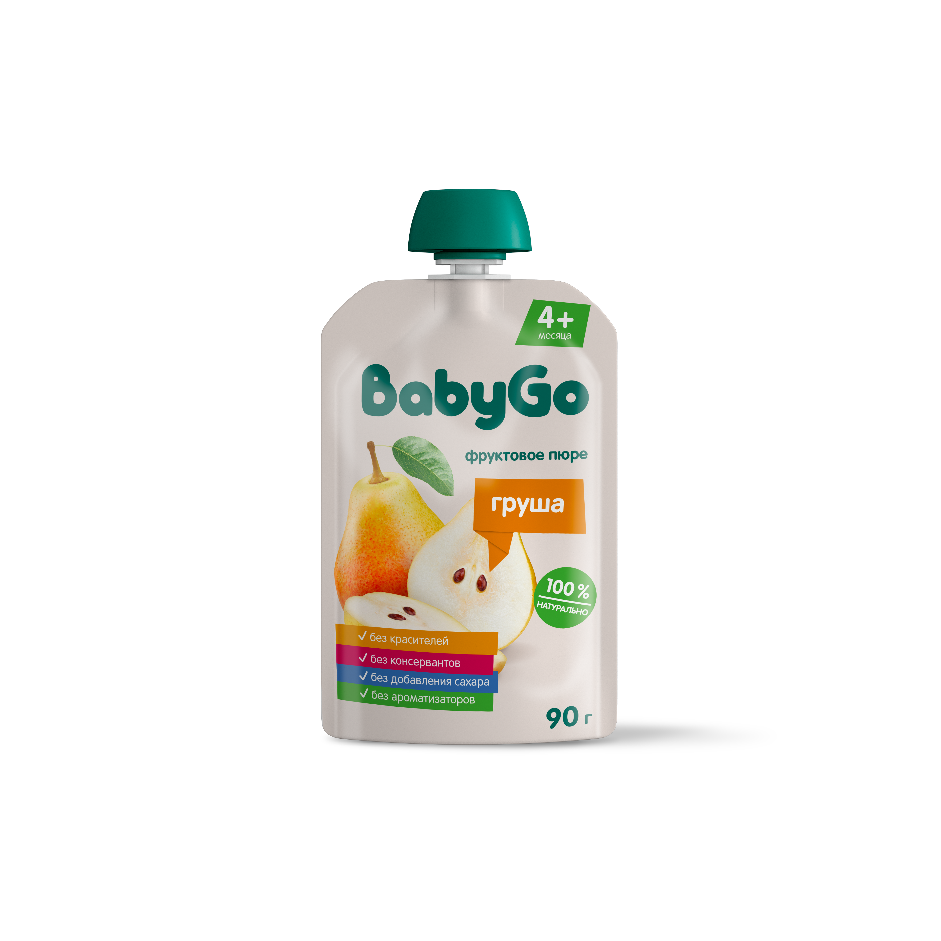 Пюре фруктовое Baby Go груша 90г с 4месяцев - фото 1