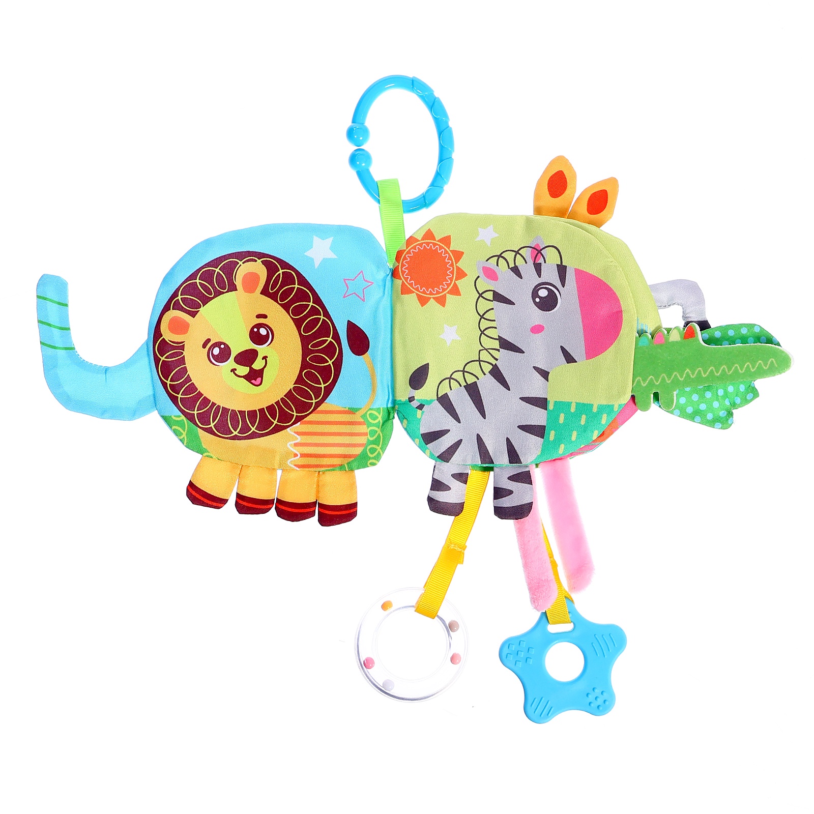 Мягкая книжка подвеска Крошка Я с прорезывателем серия со слоником SL 07230 - фото 5