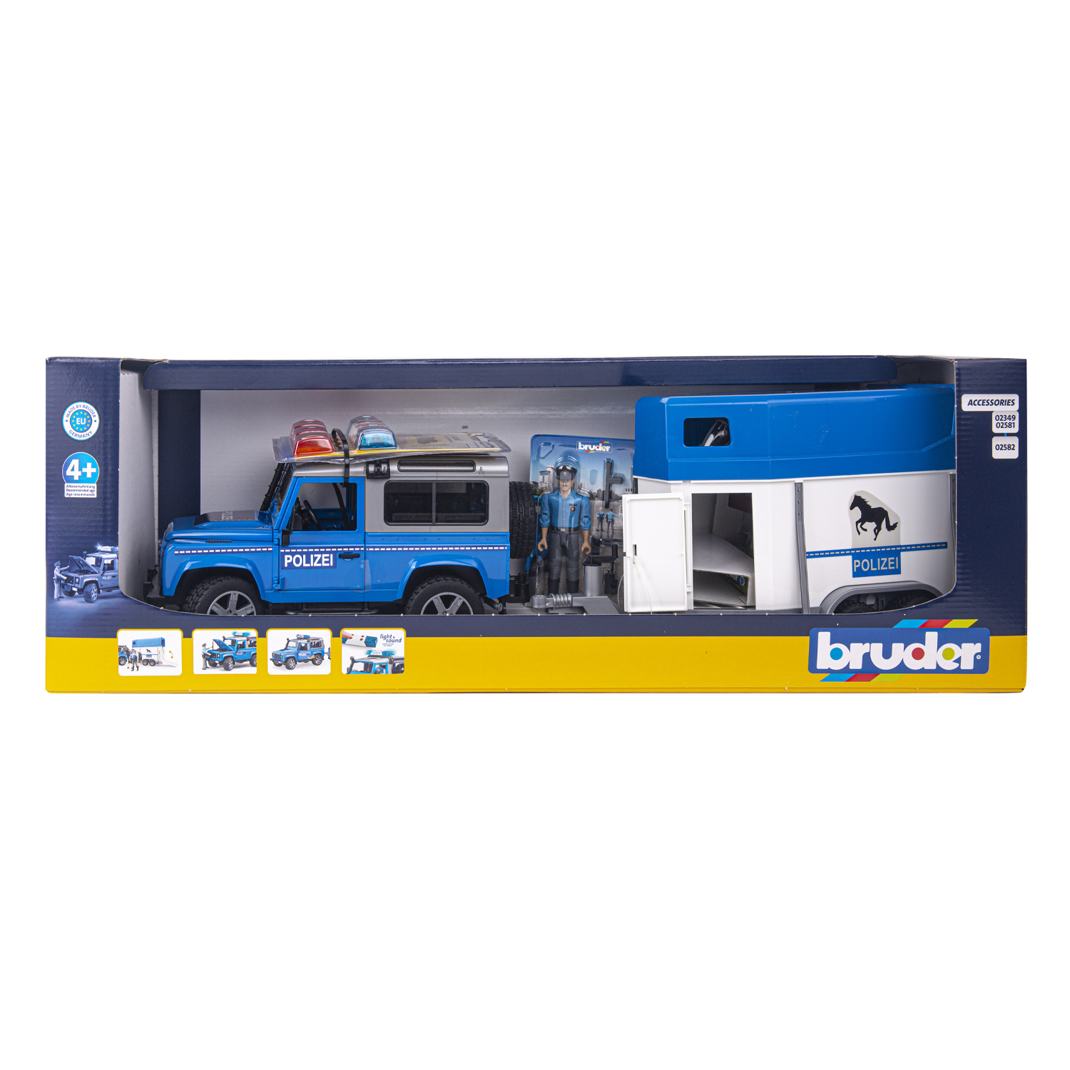 Игровой набор Bruder Land Rover Полиция 02-588 - фото 2