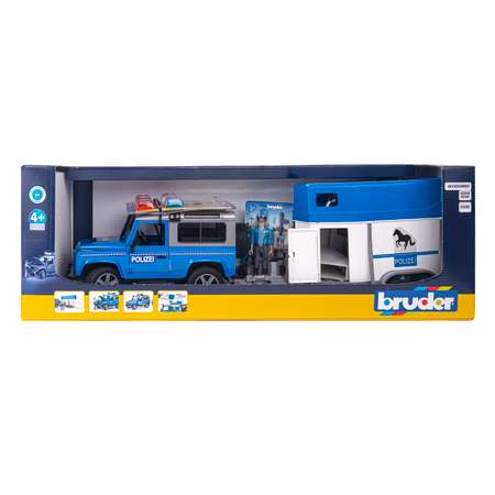 Игровой набор Bruder Land Rover Полиция