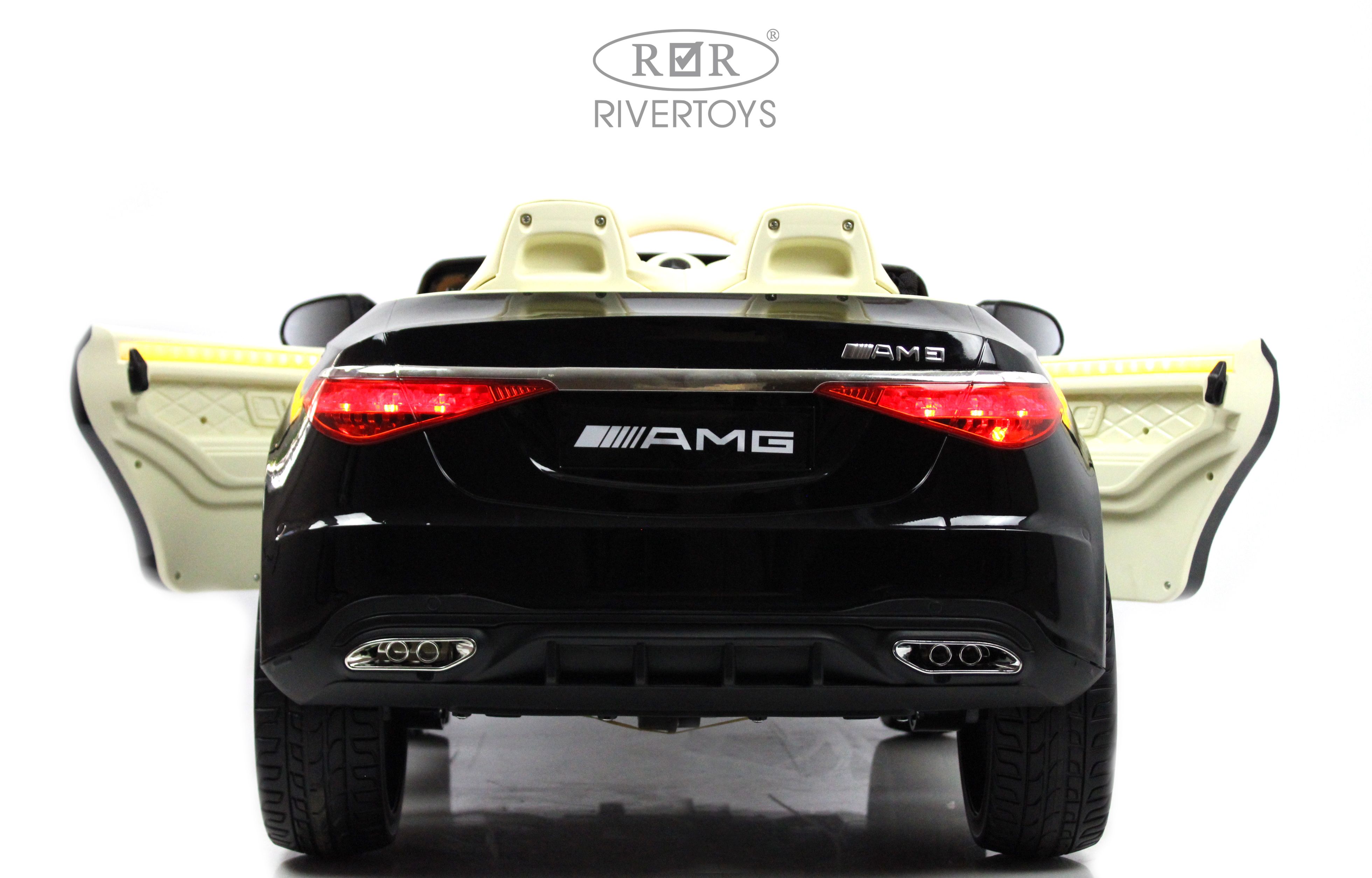 Электромобиль RIVERTOYS Mercedes М333БХ-BLACK-GLANEC С пультом ДУ - фото 4