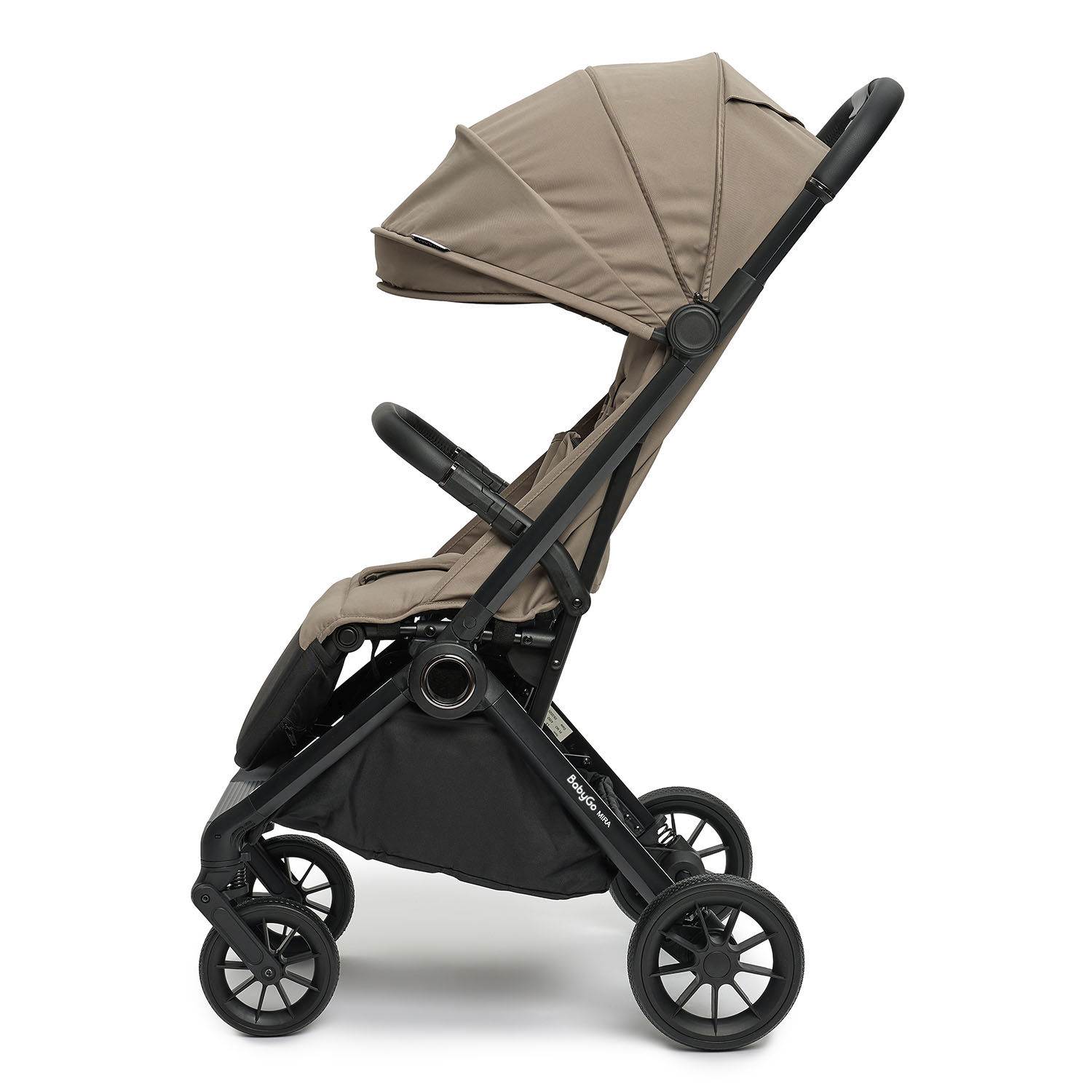Коляска прогулочная BabyGo Mira New бежевый - фото 13