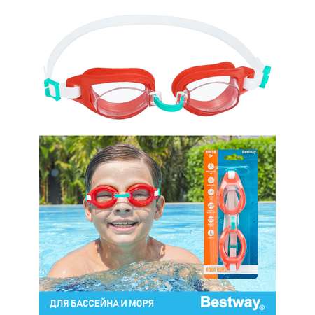 Очки для плавания Bestway Crystal Clear подростковые Красные