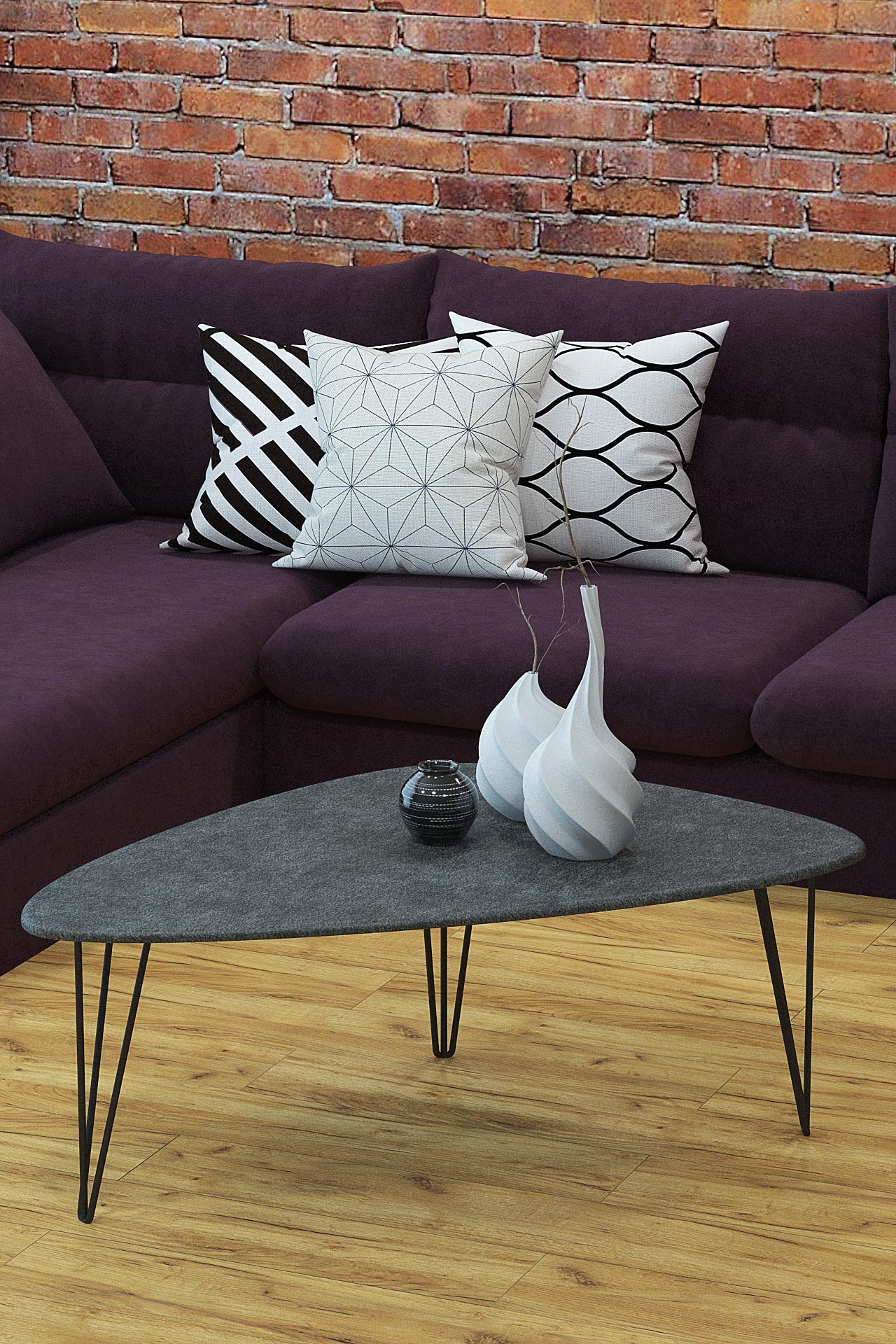 Стол журнальный КАЛИФОРНИЯ МЕБЕЛЬ Престон серый бетон - фото 3