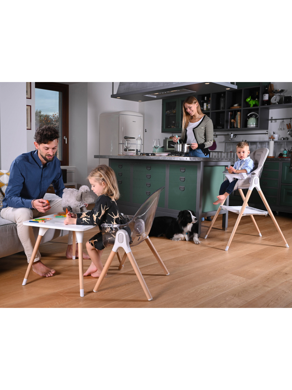 Стульчик для кормления Foppapedretti Bonito серый - фото 9