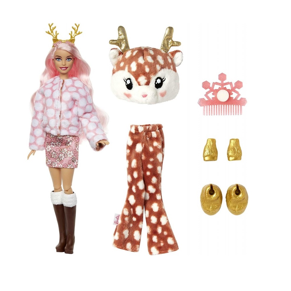 Кукла модельная Barbie Cutie Reveal Олень HJL61 - фото 3