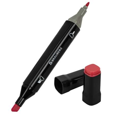 Скетчмаркеры Brauberg двусторонние 24 цв.