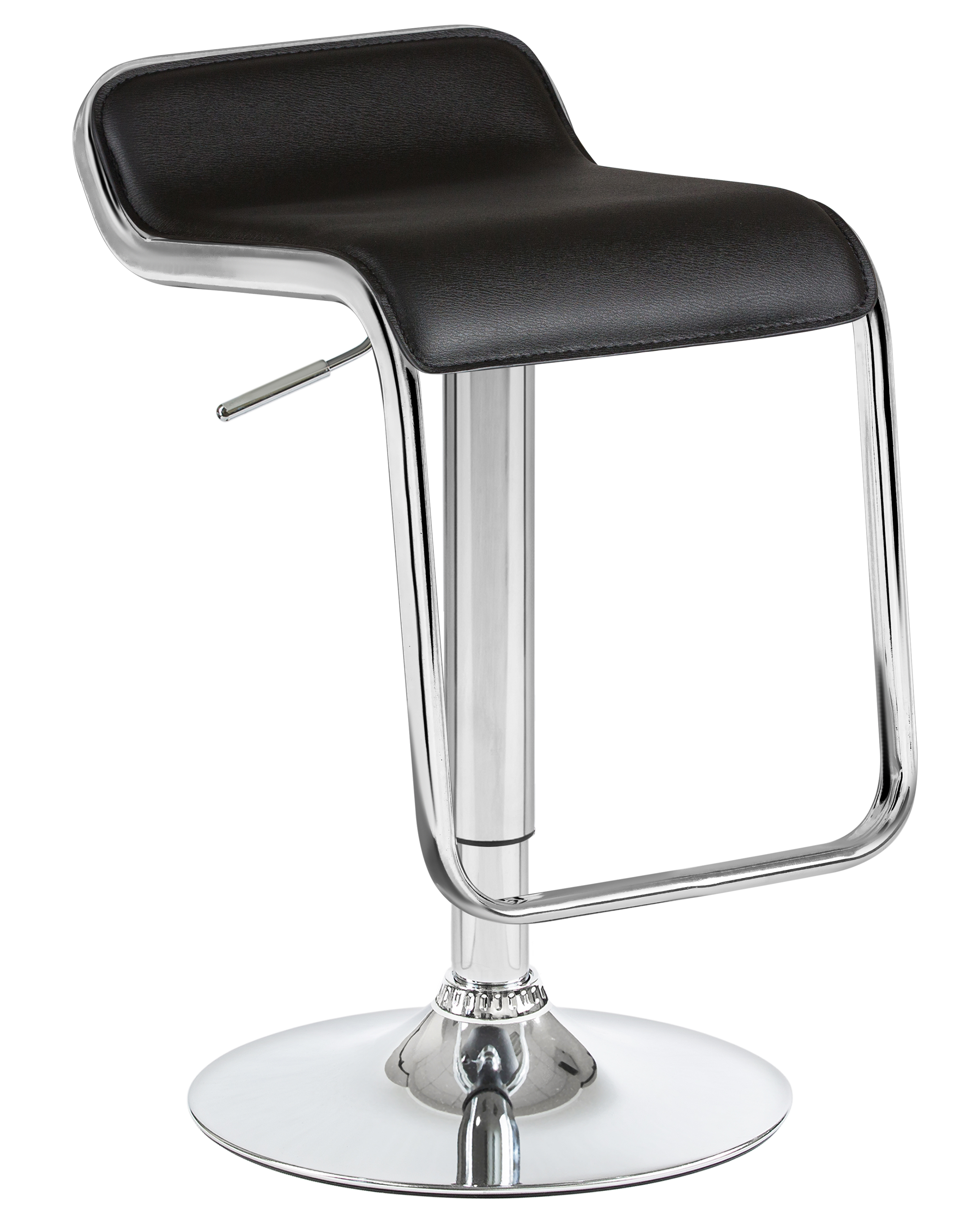 Изображение товара DOBRIN CRACK — барный стул с газлифтом, черное сиденье