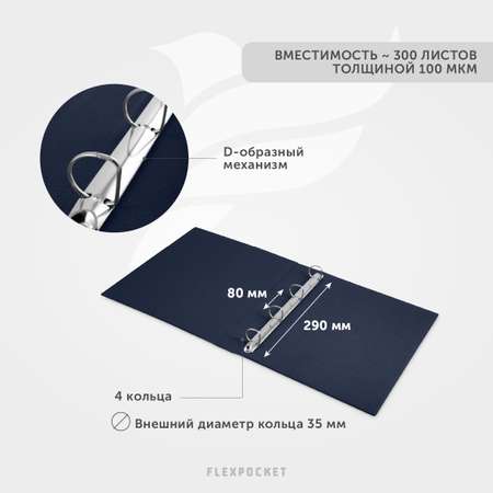 Папка с ручками Flexpocket А4