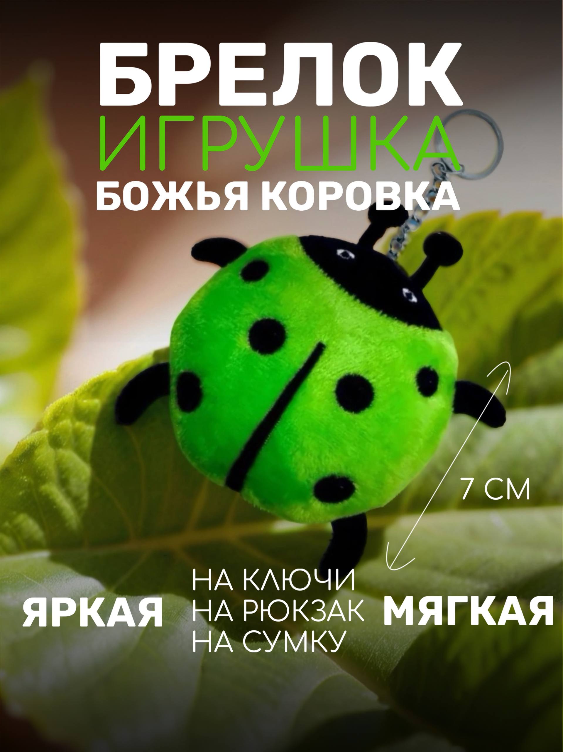 Брелок ШирШок Божья Коровка декоративная - фото 1