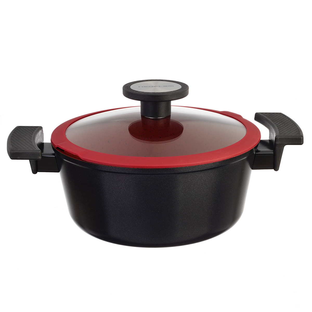 Кастрюля Neoflam С стеклянной крышкой De Chef 20 см индукция - фото 1
