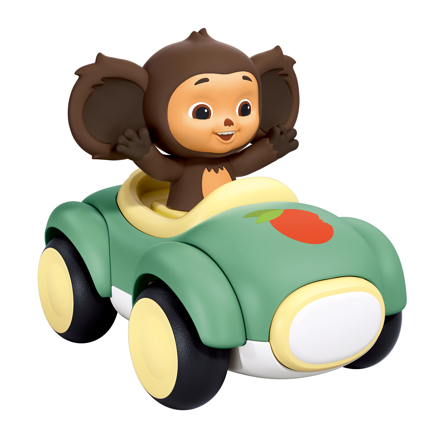 Конструктор SLUBAN Чебурашка на зеленой машине 7 дет. - фото 1