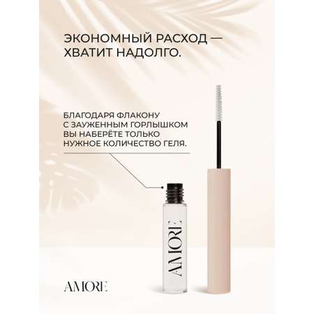 Гель для бровей AMORE суперсильная фиксация 5мл