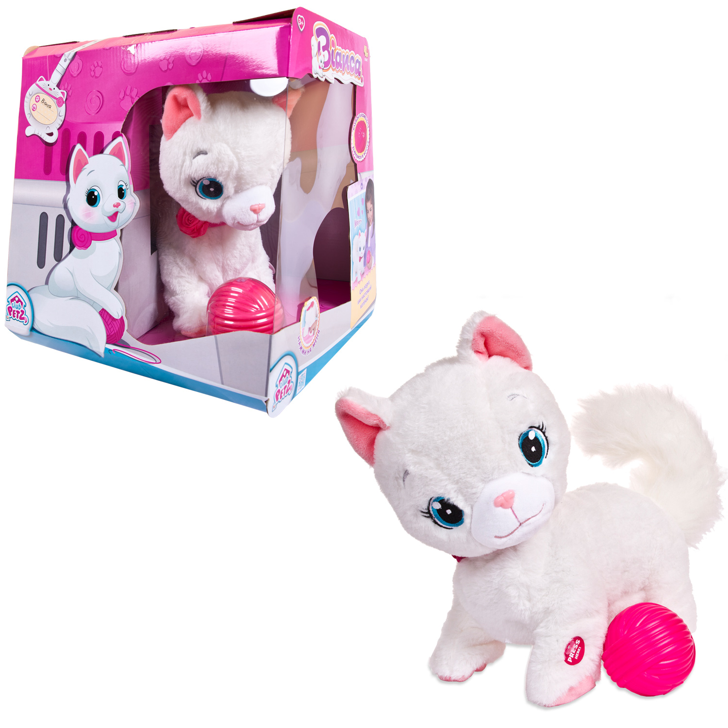 Мягкая игрушка IMC Toys котик Bianca - фото 2
