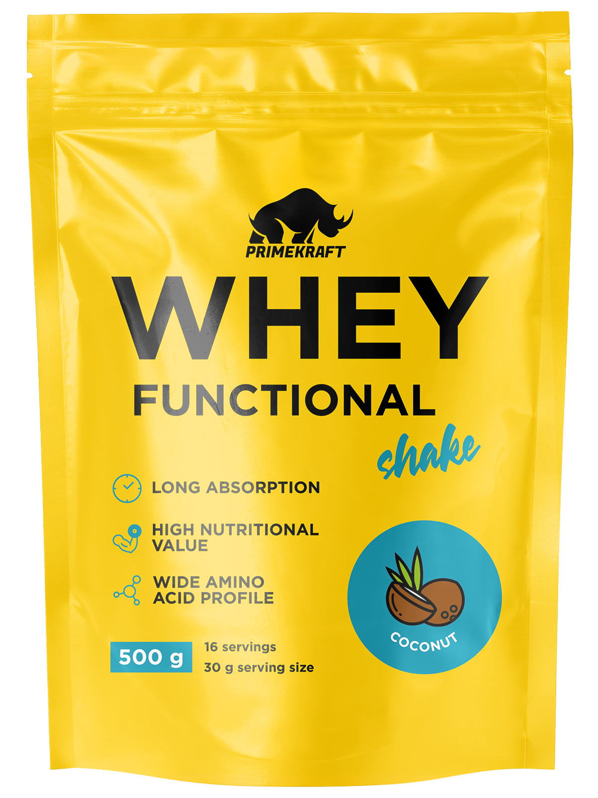 Протеин Whey Functional Shake Prime Kraft кокос 500г - фото 9