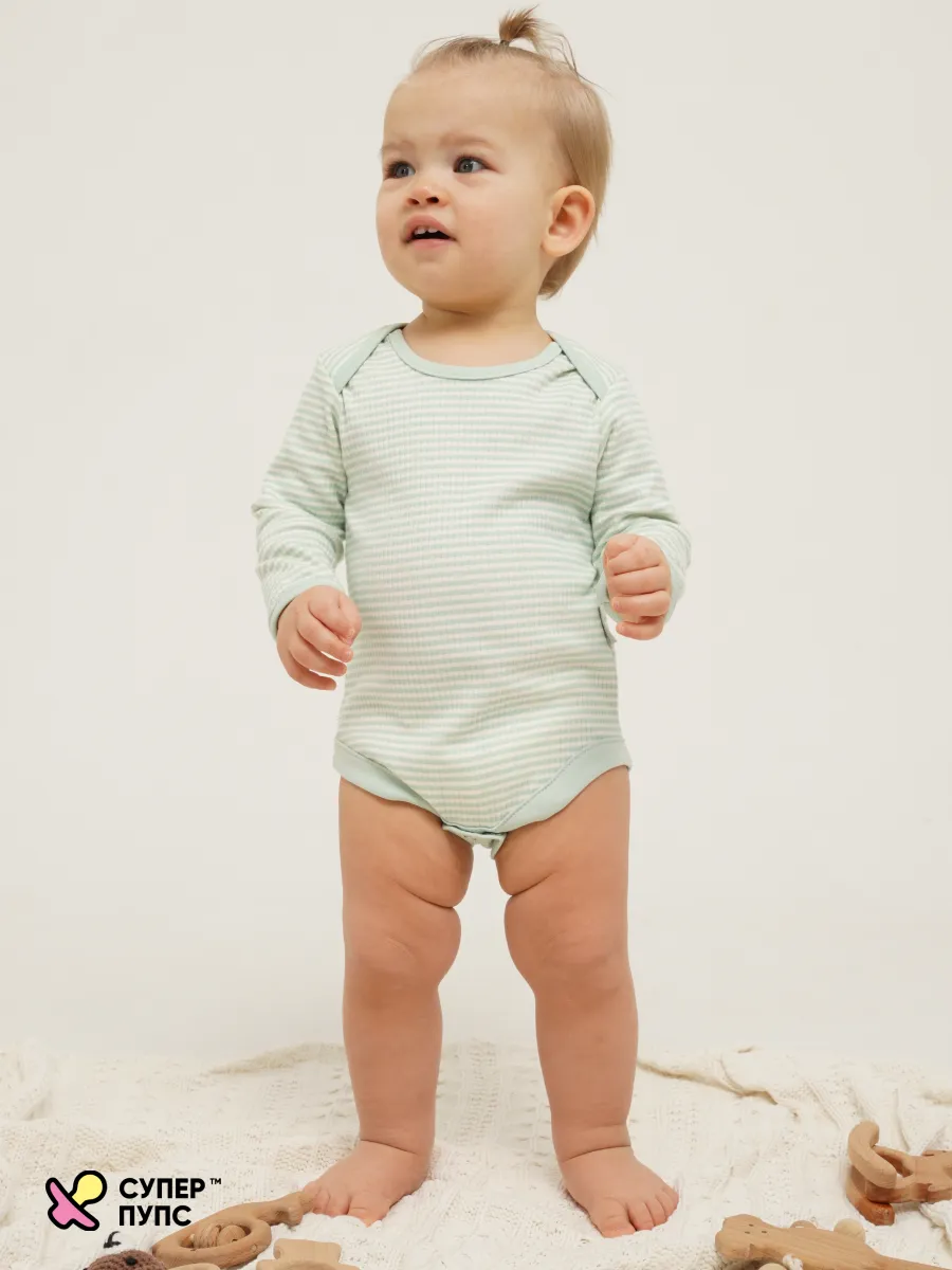 Боди 3 шт Супер Пупс нбр/3пр/бд/sk20/полоска/цветы - фото 19
