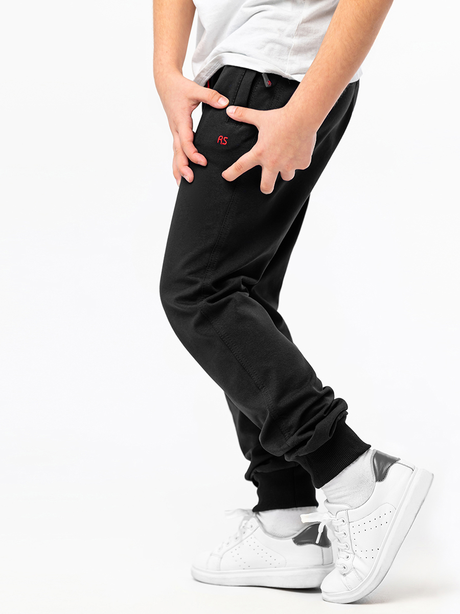 Брюки RODOS М-238/черный_красный - фото 3