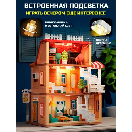 Конструктор ТЕХНО Кукольный домик блочный