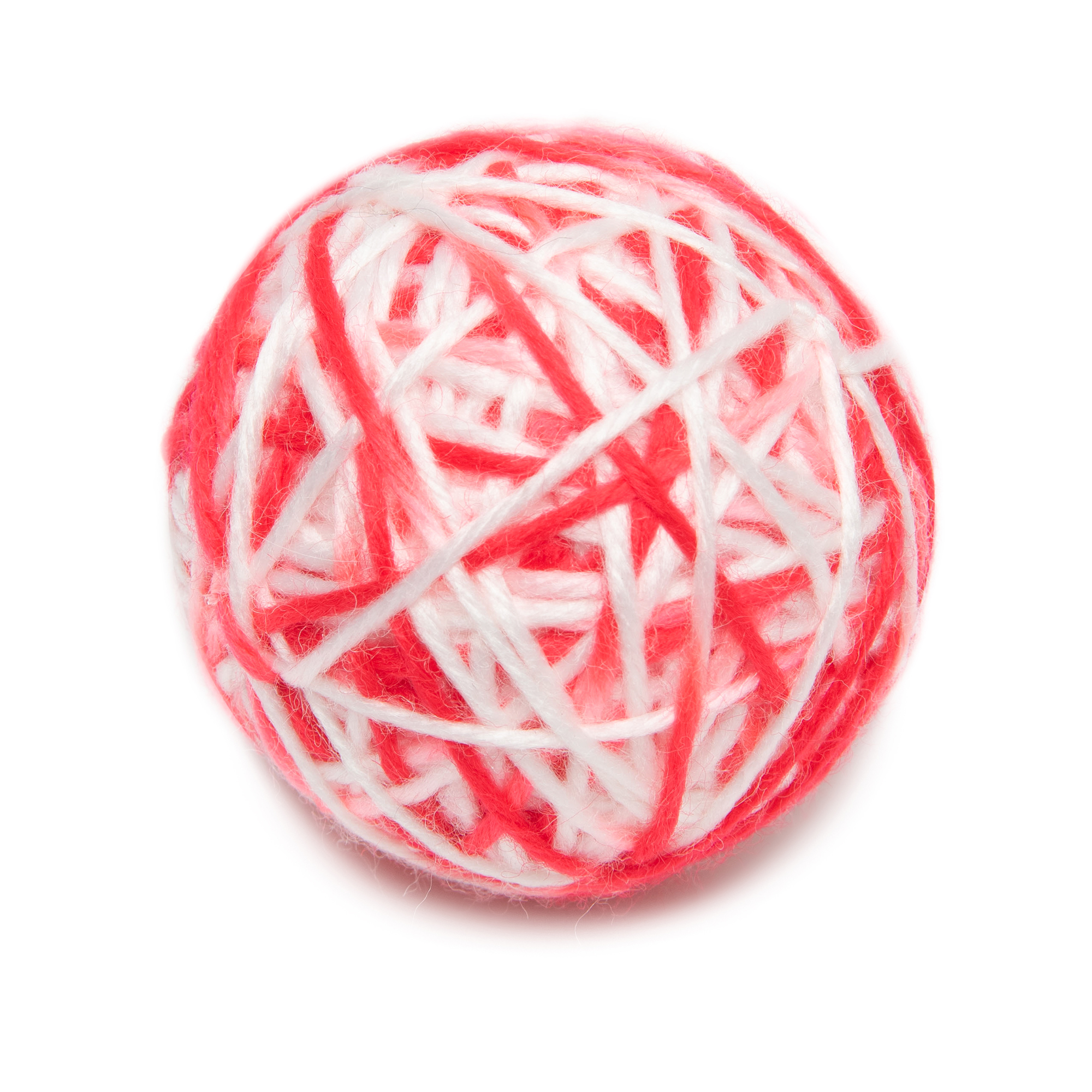 Игрушка для кошек Barbaks Клубок из пряжи 6см Розовый - фото 1