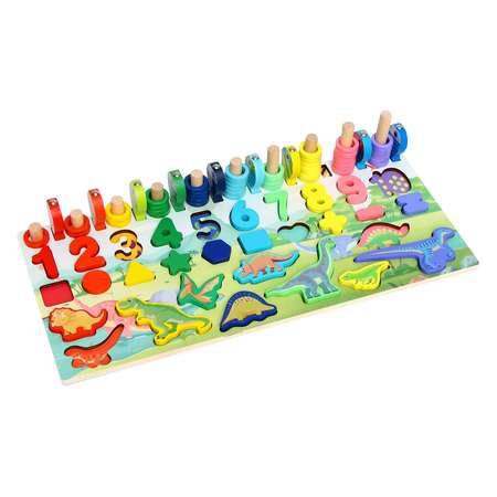 Логический центр Sima-Land 5 в 1 «Динозавры» 40 × 18 × 7 см