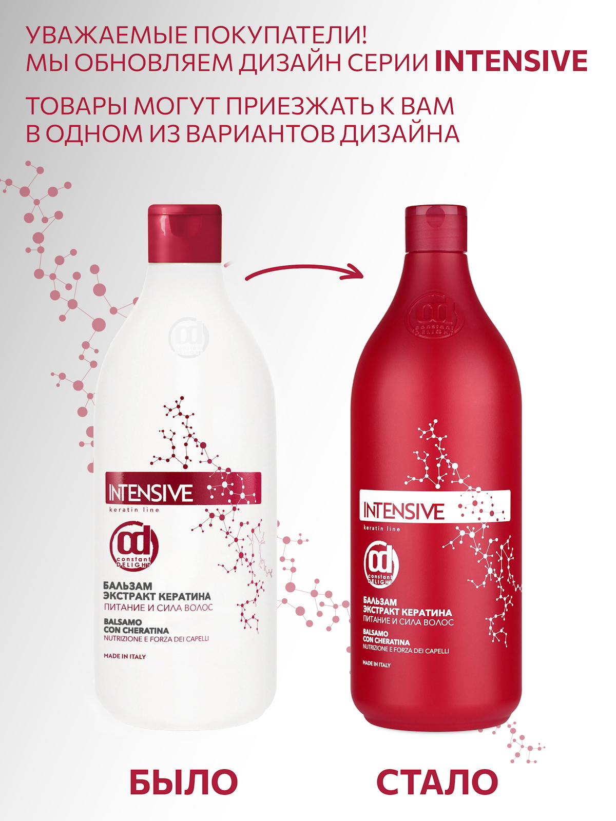 Набор средств Constant Delight INTENSIVE с кератином 2000 мл - фото 3