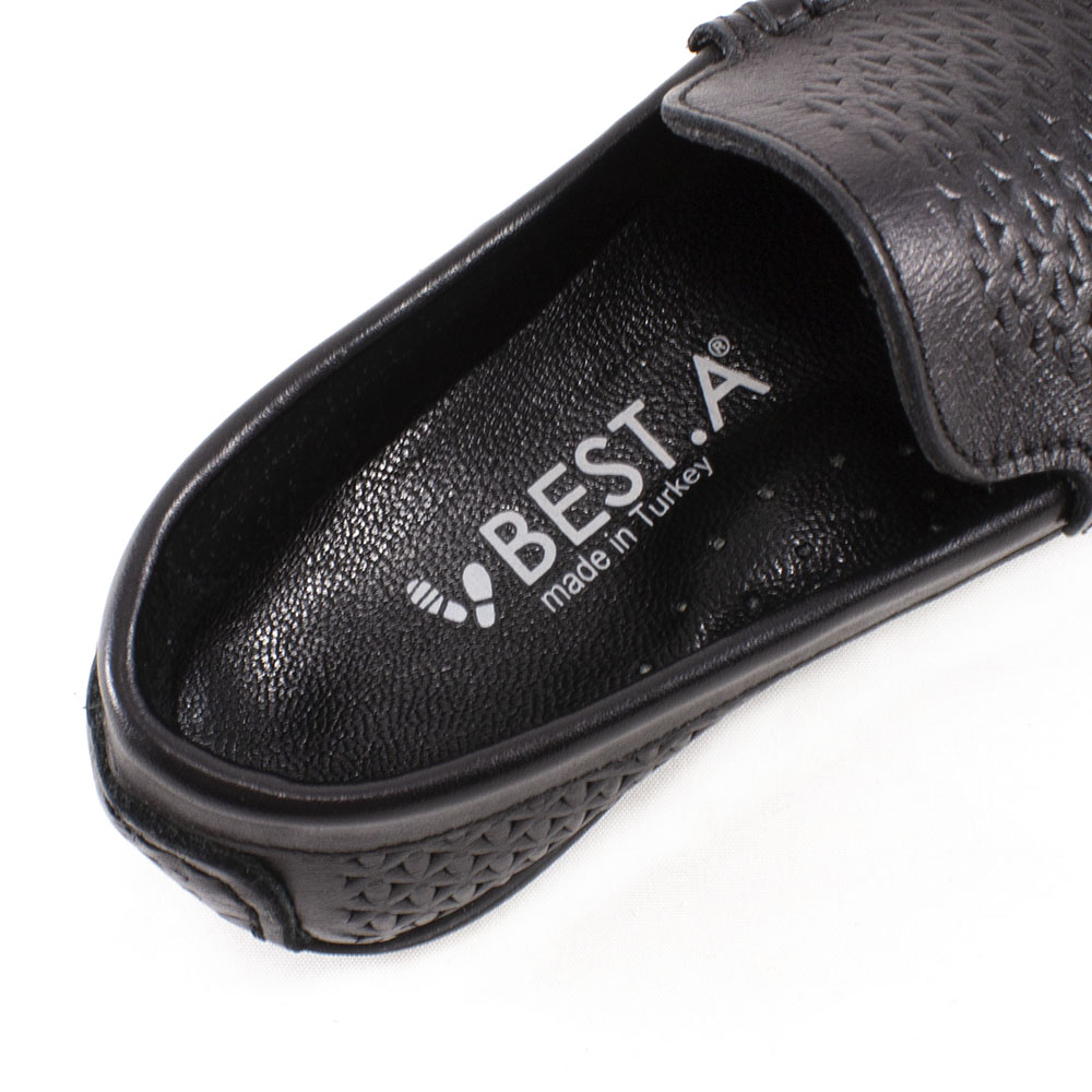 Мокасины BEST.A 72-27-СВ BEST.A Мокасины для мальчика,черный кожа - фото 3