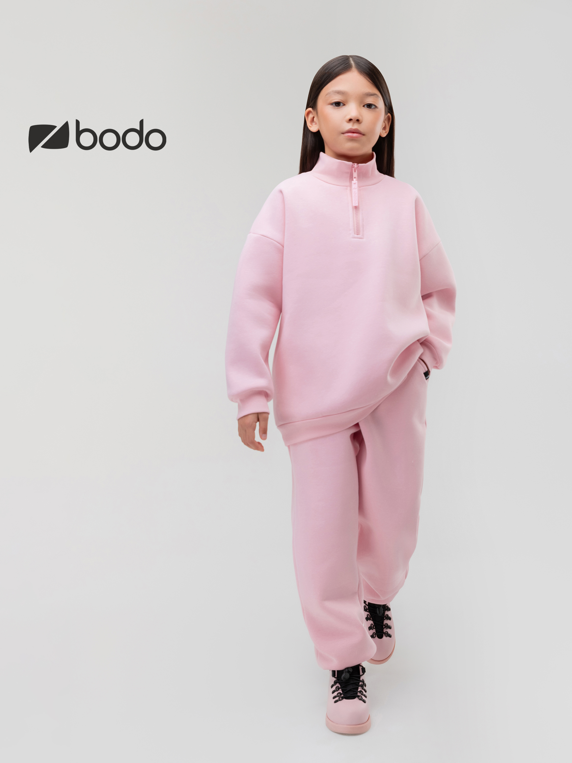 Толстовка и брюки Bodo 11-599MU_розовый - фото 2