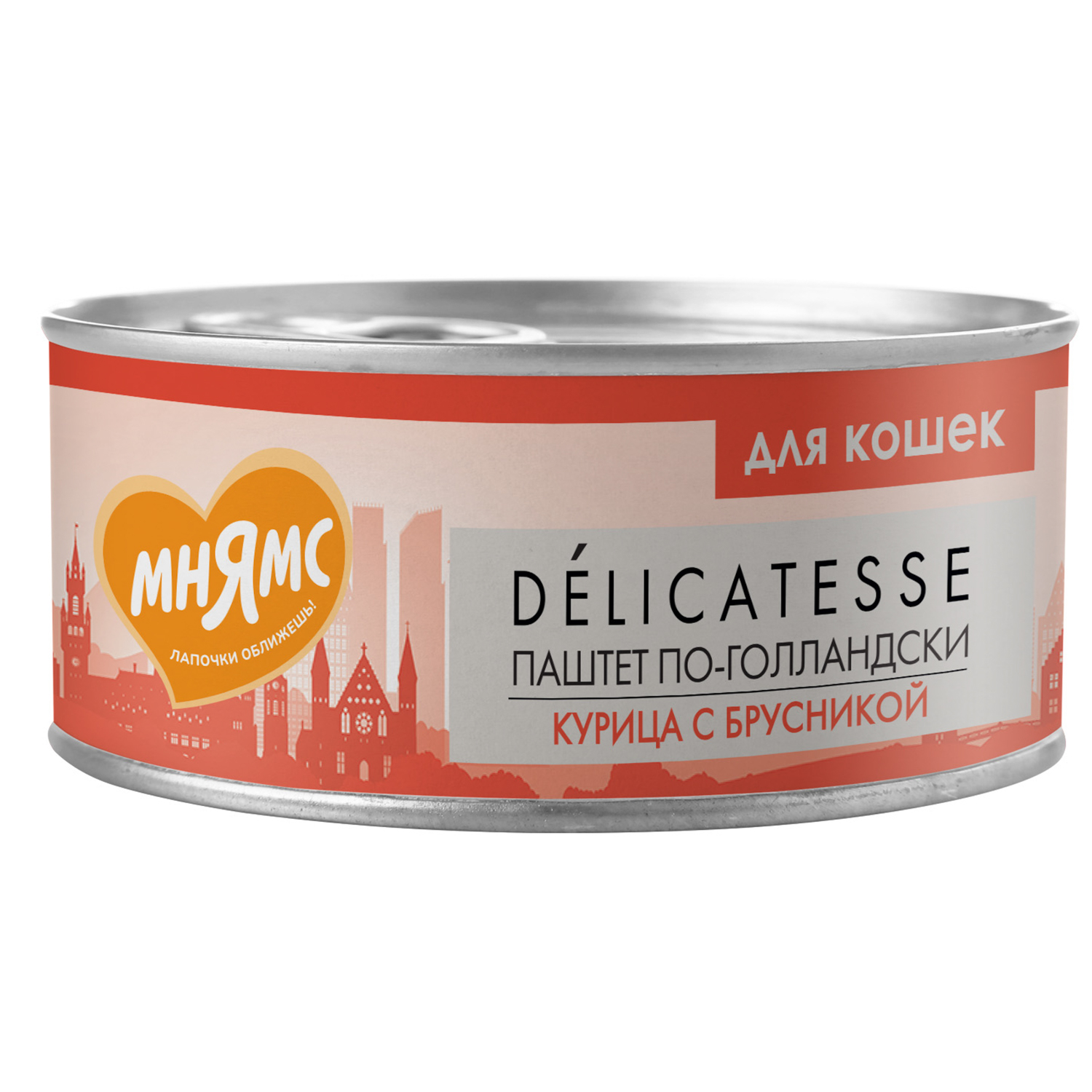 Корм для кошек Мнямс 100г Паштет по-голландски курица с брусникой - фото 1