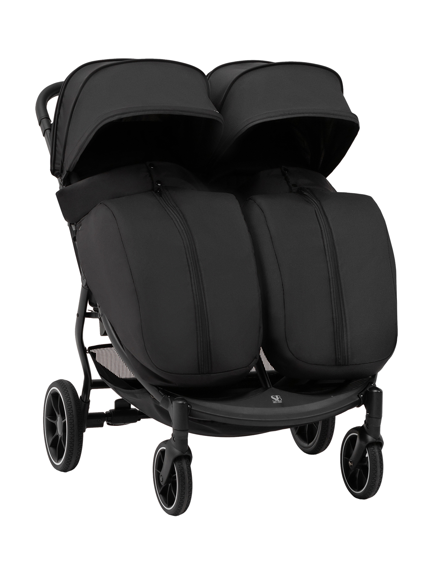 Коляска прогулочная для двойни Sweet Baby Donna Black черный - фото 25