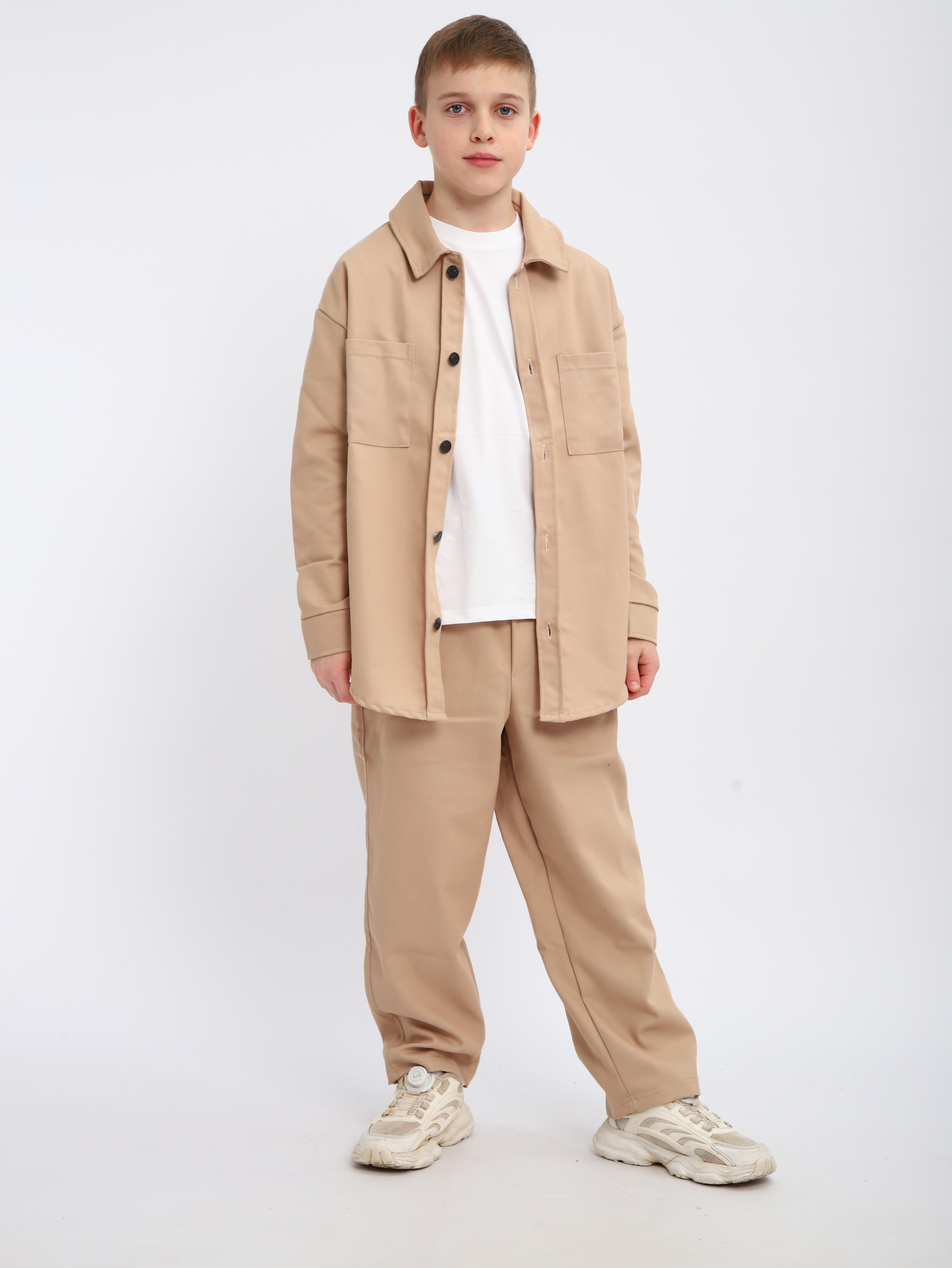 Костюм ЛАДОШКИ Комплект Деним бежевый - фото 1