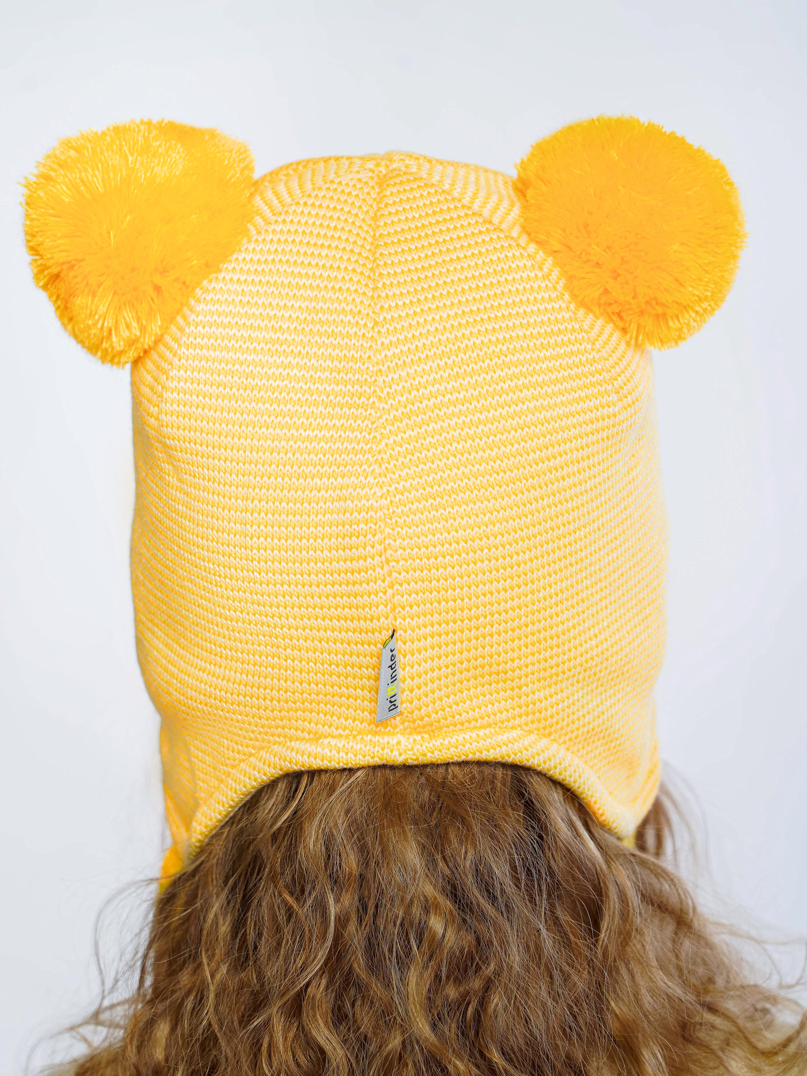 Шапка ПриКиндер M3-1957 Цвет: желтый/молоко - фото 13