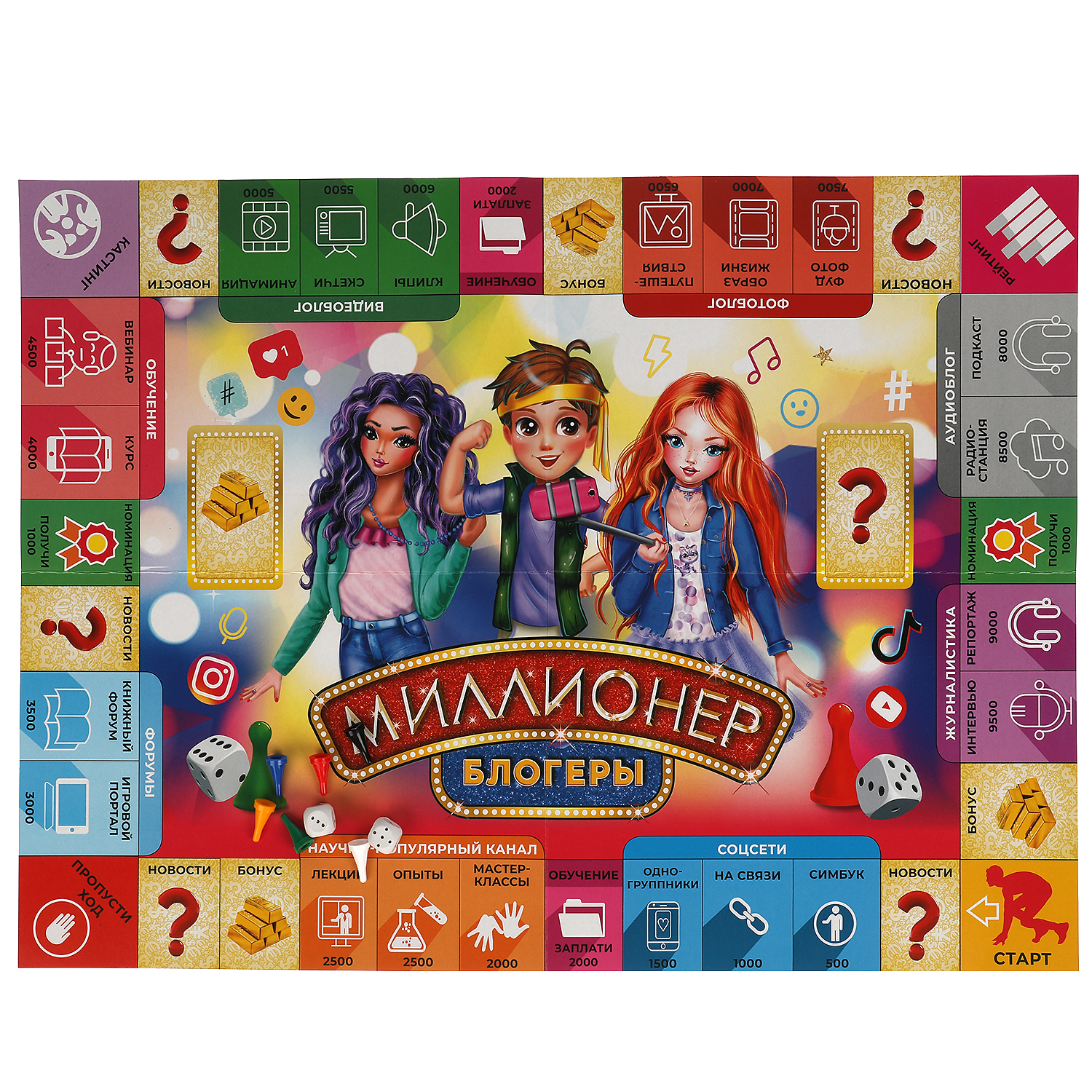 Настольная игра Умные игры Миллионер Блогеры - фото 3