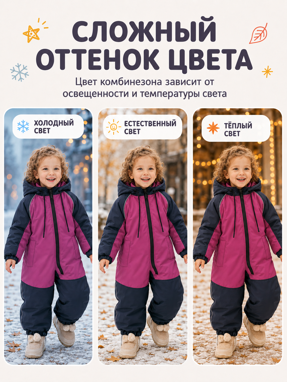 Комбинезон Ramelka 1102_КМБ_ММБР_D_3_фуксия/синий - фото 6