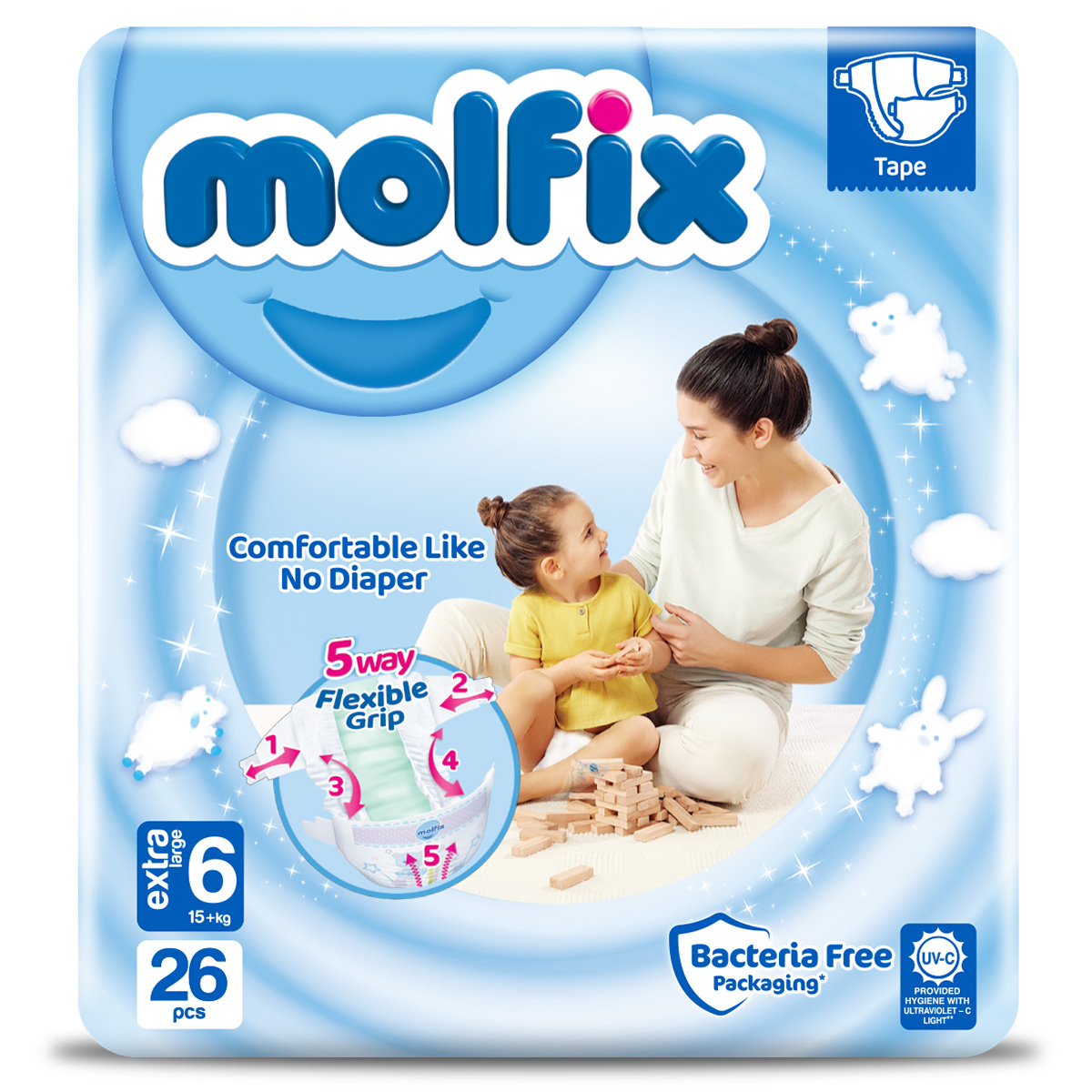 Подгузники Molfix 6 26 шт. - фото 1
