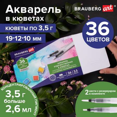 Краски акварель Brauberg 6 цв.