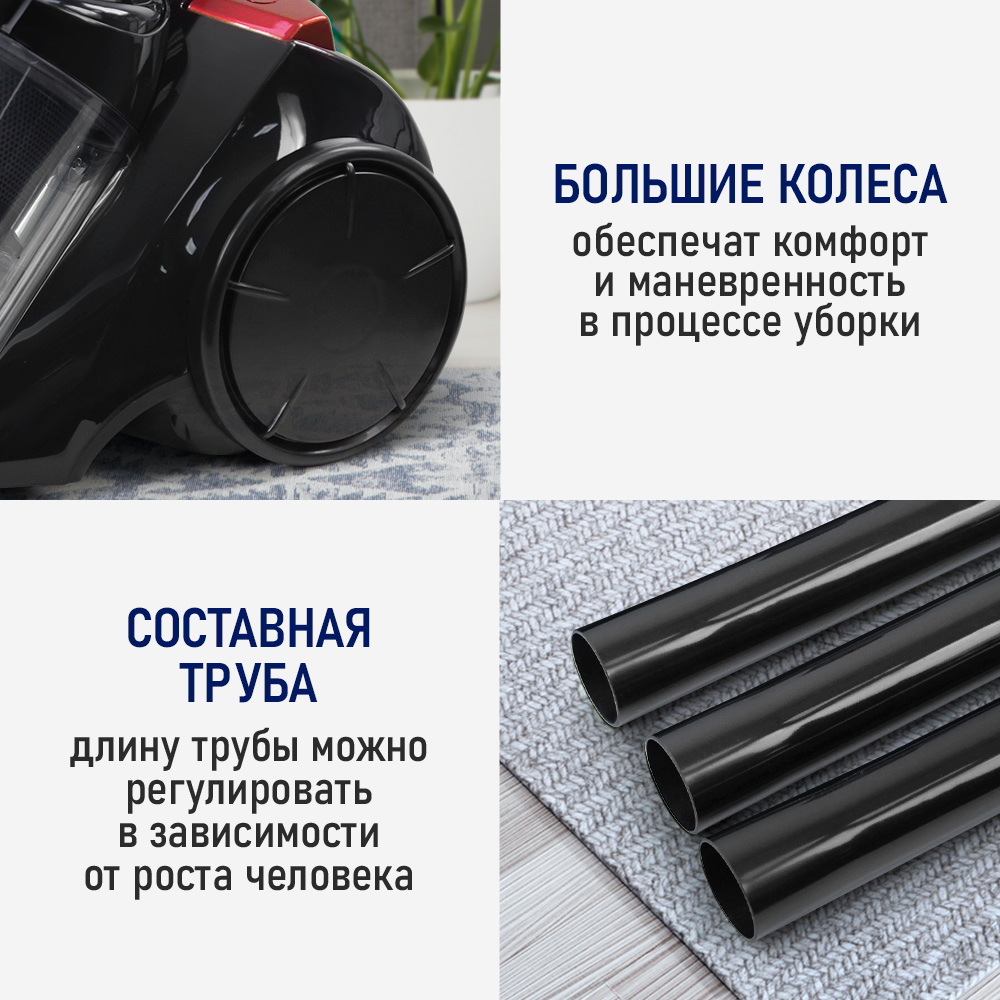 Пылесос ЦИКЛОН STINGRAY ST-VC4007A - фото 6