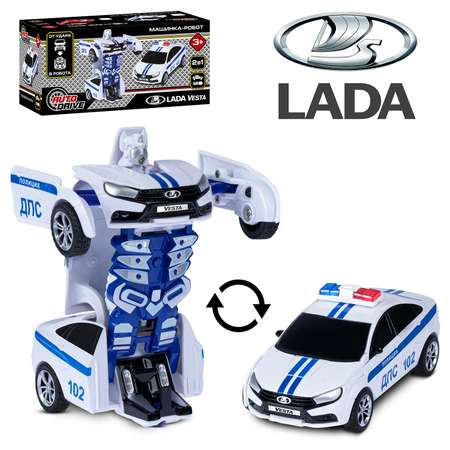 Фигурка AUTODRIVE Робот трансформер Машинка