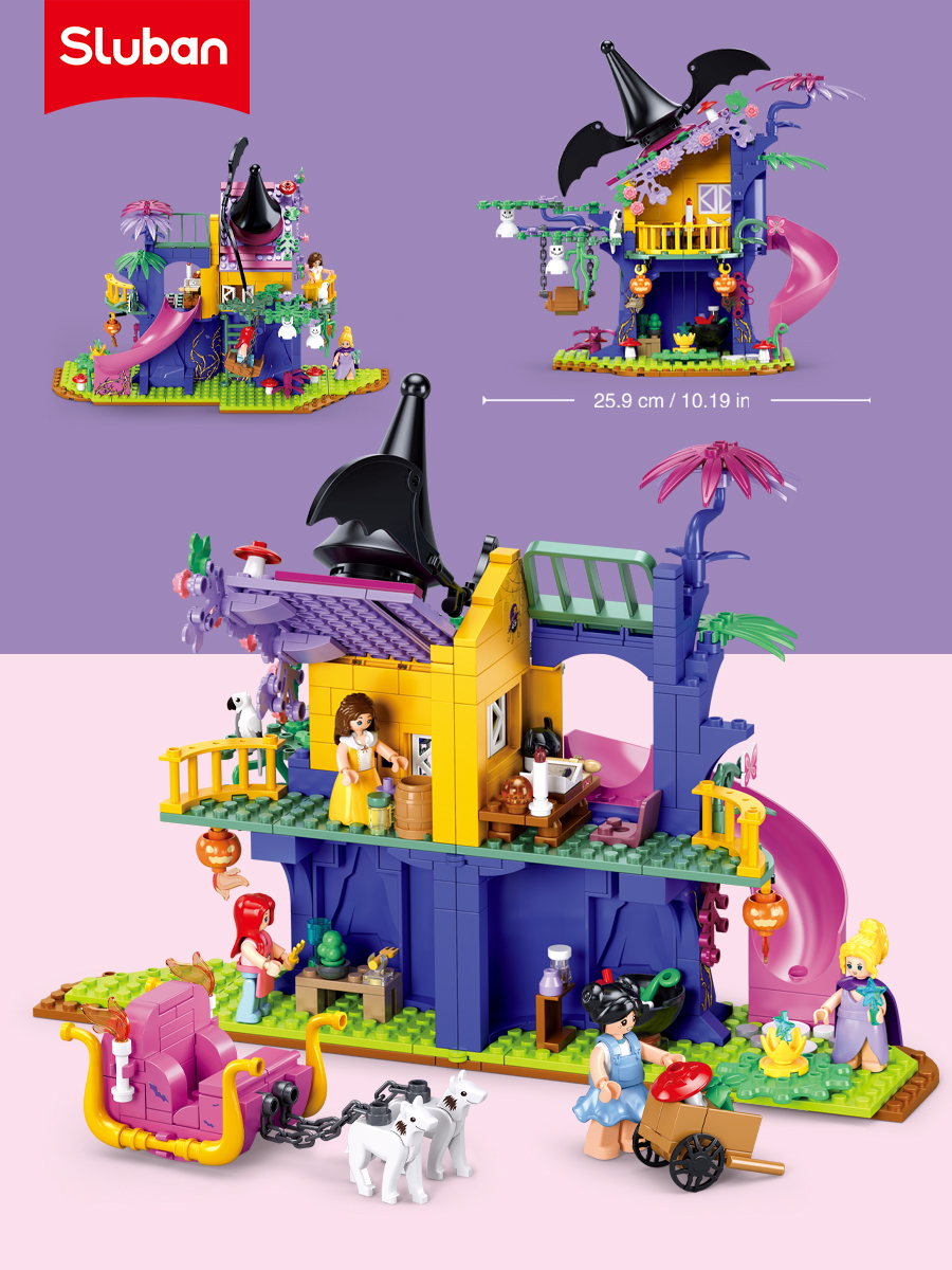 Конструктор SLUBAN Розовая мечта 435 дет. - фото 2