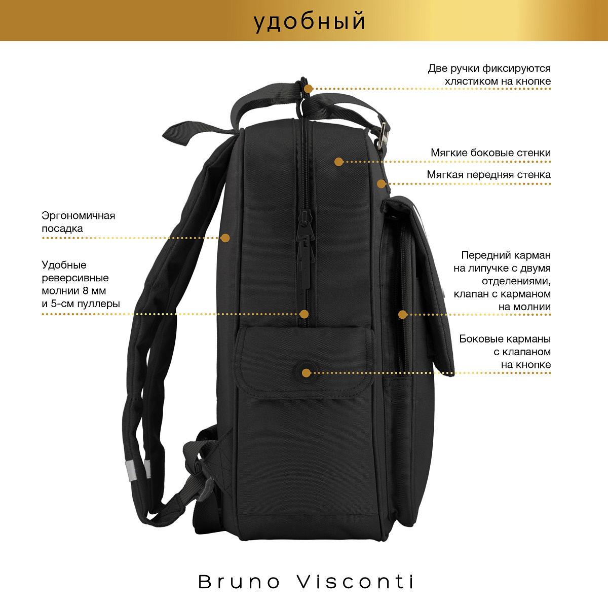 Школьная сумка Bruno Visconti для ноутбука - фото 10