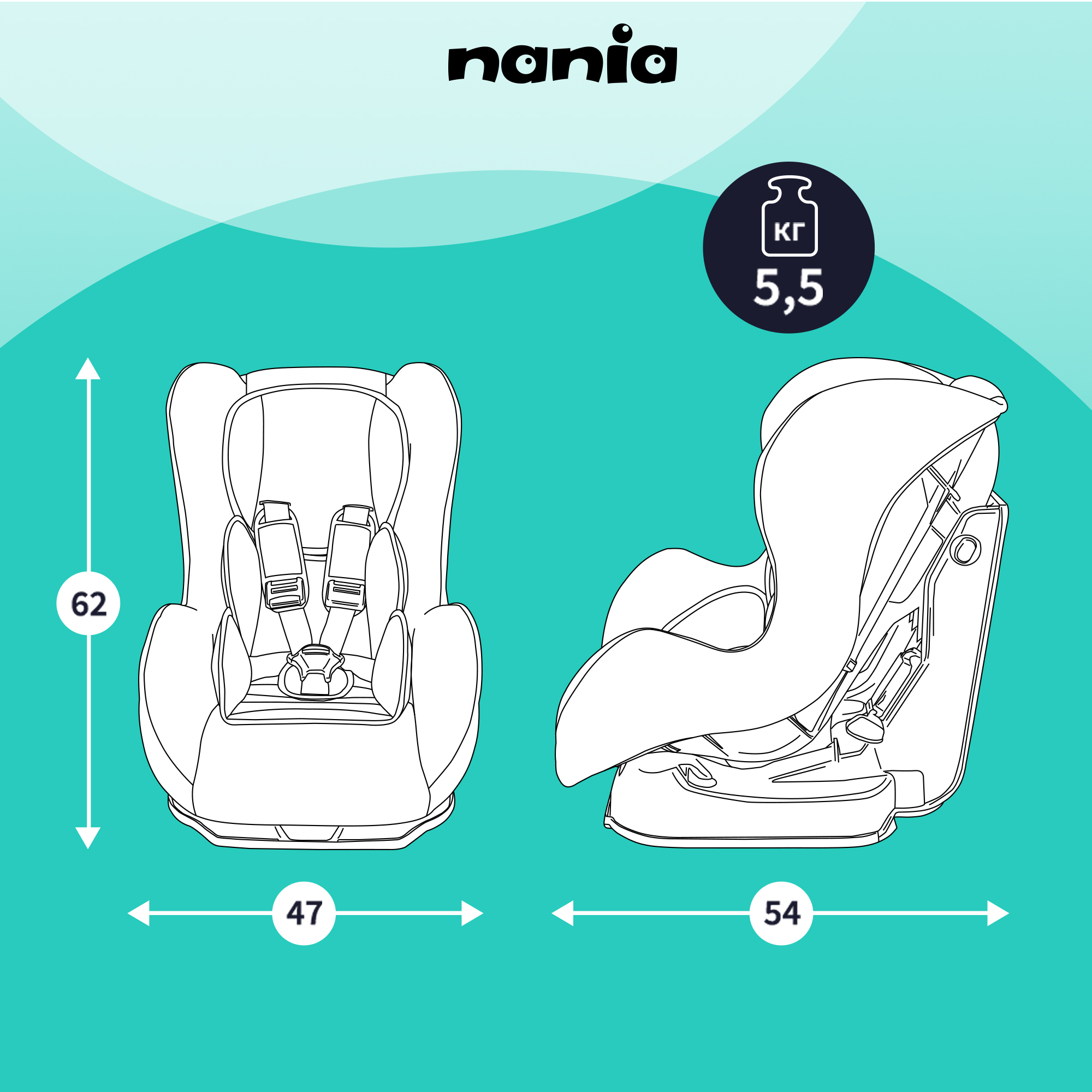 Автокресло Nania Cosmo Petrol 0+/1 (0-18 кг) - фото 7