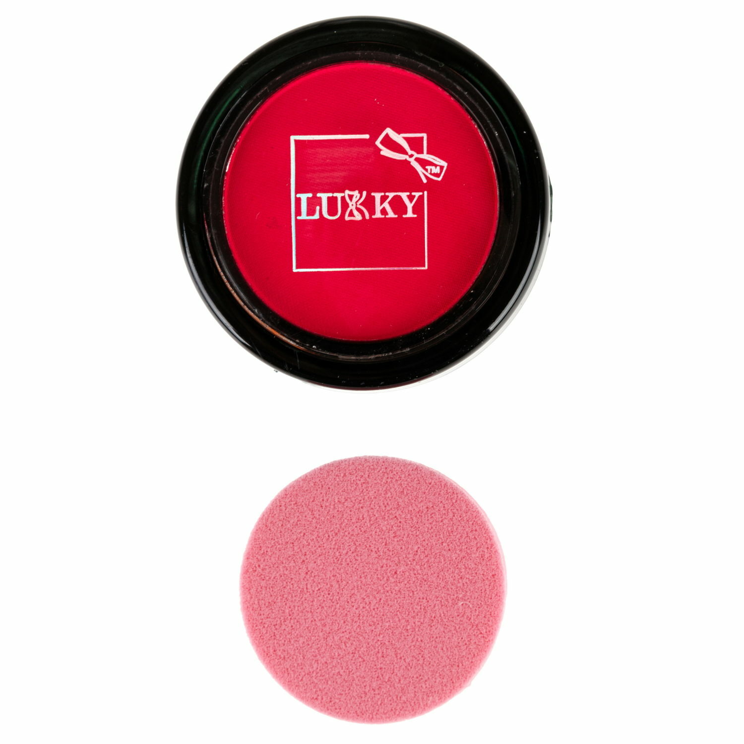 Набор Lukky Пудра для волос со спонжем красный - фото 2