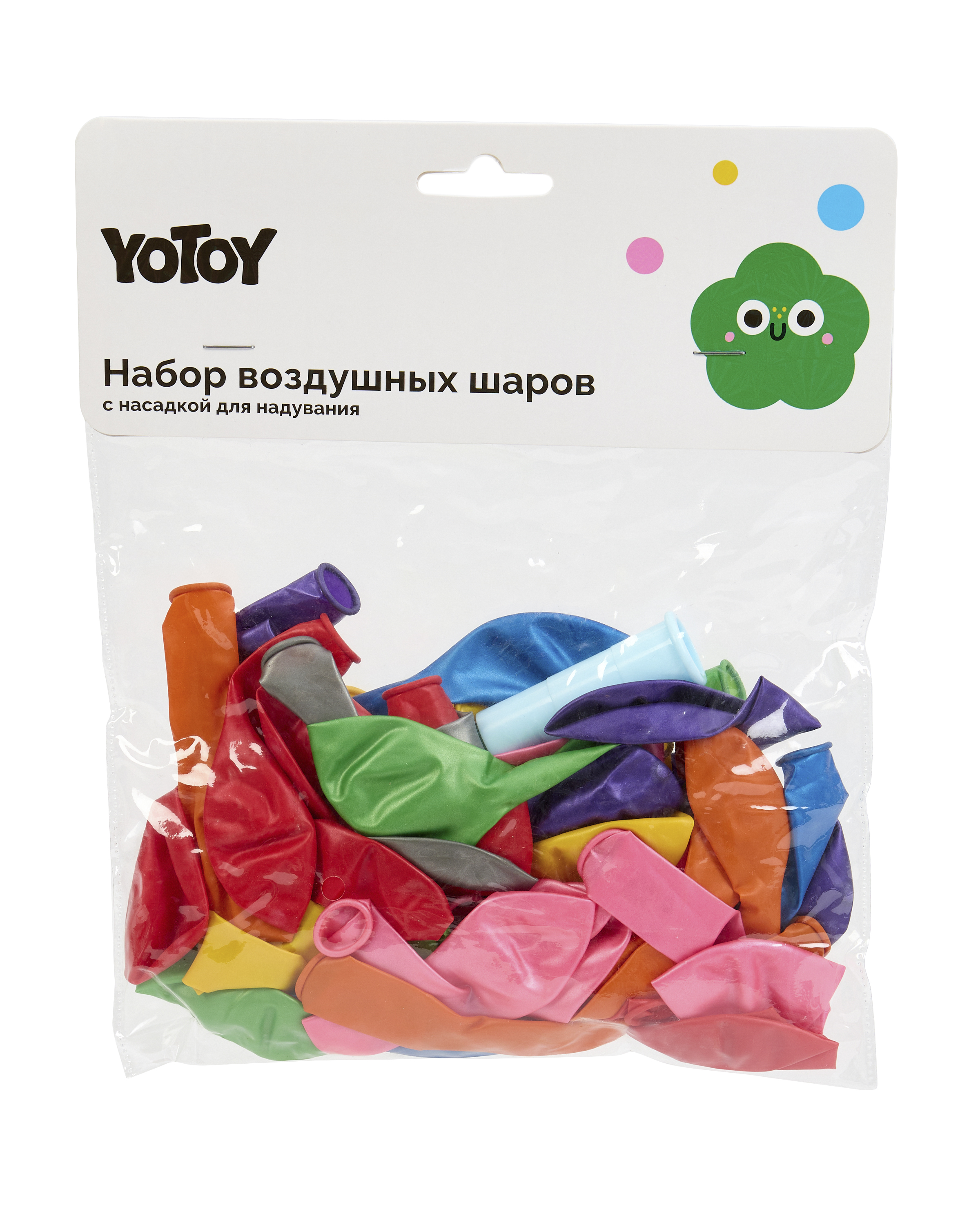 Набор шаров Yotoy 50шт 33см+надуватель - фото 5