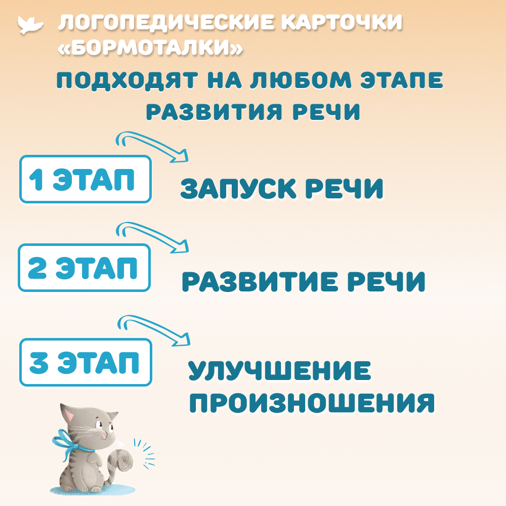 Бормоталки 1,5+ Умницa Логопедические карточки для запуска и развития речи - фото 8